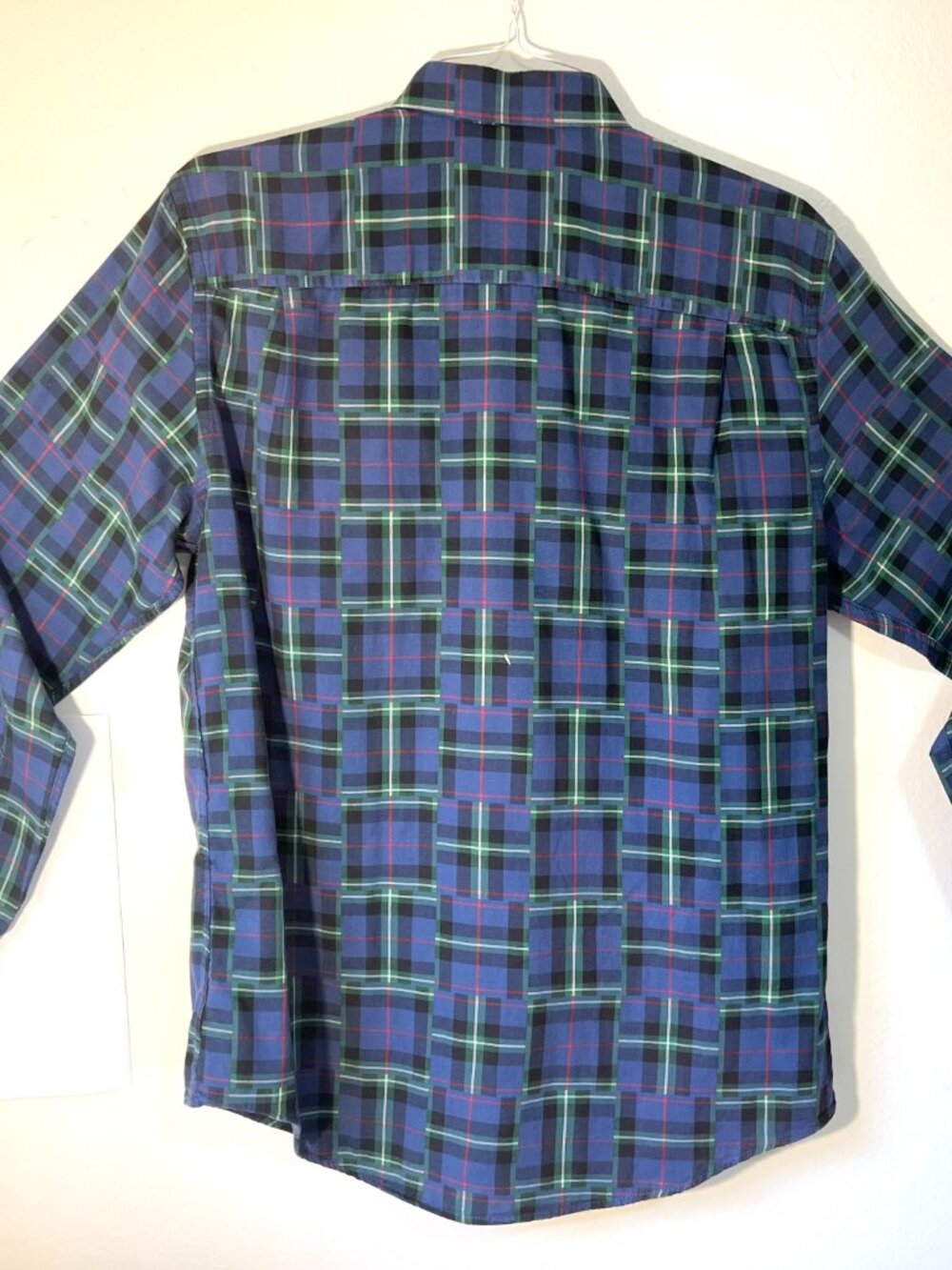 Crown & Ivy - Size M - Multi Tartan Plaid Cotton Long Sleeve Shirt - Blues - EUC - Picture 9 of 11